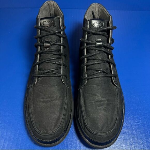 Olukai Mens Nalukai Kapa Black Canvas Lace Up Boot 9.5 - Picture 9 of 11